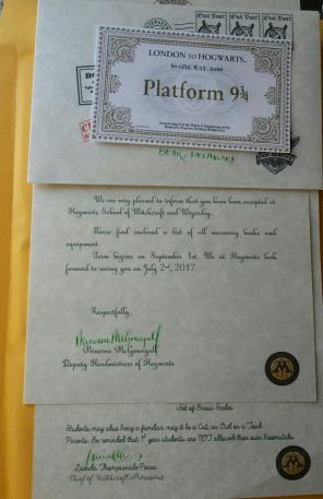 Harry Potter Custom Acceptance letter