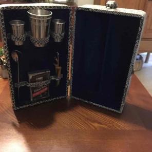 Vintage snake skin print drinking box