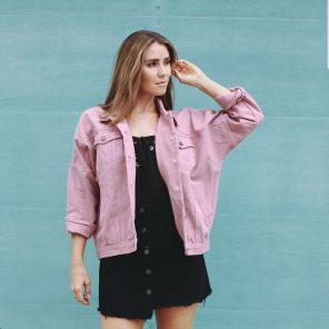 Pink Denim jacket