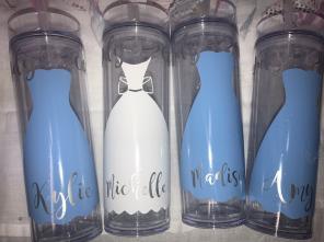 Wedding Dress Skinny Tumblers
