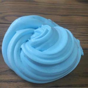 Blue fluffy slime
