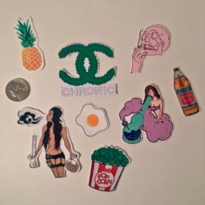 Smoking sticker set