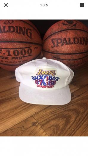 Vintage Lakers Back To Back 87/88 Hat