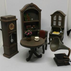 Dollhouse Miniatures Vintage Library NIB