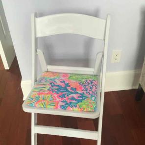 Lilly Pulitzer Fabric Folding Desk Chair