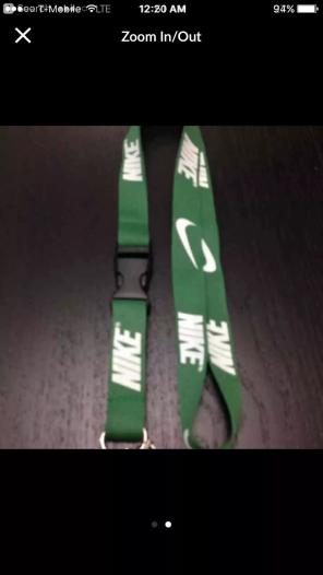 Green Nike Lanyard