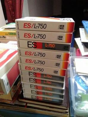 Sony beta es L-750 cassette tapes