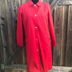 Tommy Hilfiger women red trench coat