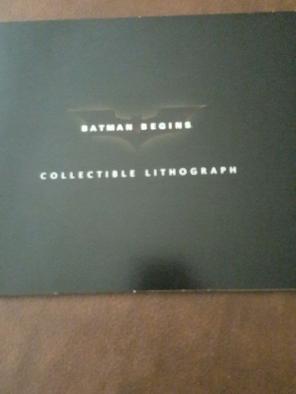 Batman begins lithograph