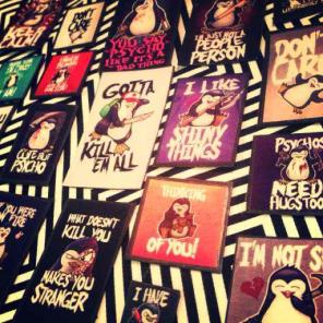 21 Psycho Penguin Magnets
