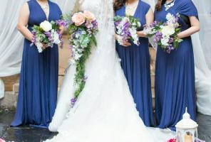 Custom Long Cascading Flower Bouquet