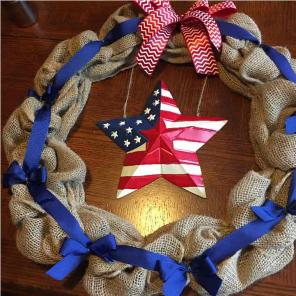 4th of July wreath