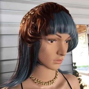 Vintage 50's Pheasant Feather Hugger Hat