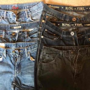 Mens huge bundle lot jeans sweaters