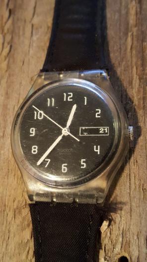 Swatch Swiss Watch AG1999 Blk Dial