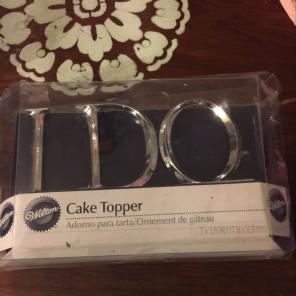I Do Wedding Cake Topper (Wilton Brand)