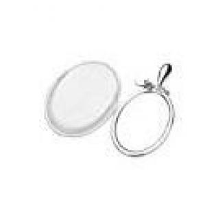New Oval Travel Handheld Mirror 3pcs