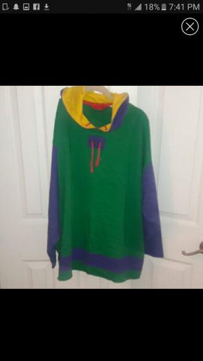 RARE 90s 80s color block sweatshirt