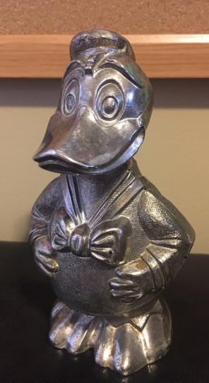 Vintage Donald Duck Silver Plated Disney