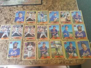 1987 mets Topps baseball cards