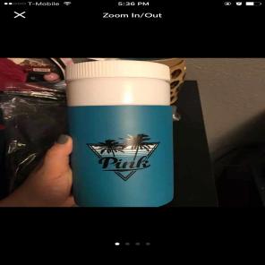 Victoria Secret Pink Blue Water Bottle