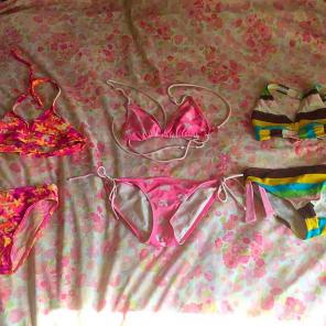Lot of 3 girls bikinis size 12