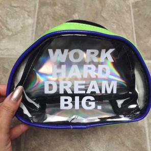 Holographic makeup bag