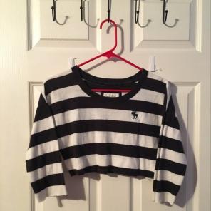 Abercrombie & Fitch Striped Crop Top