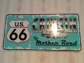 Route 66 License Plate