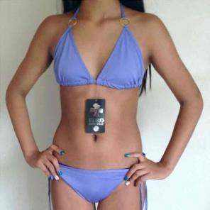 Euro Swim Suit L 2 pcs Purple Bikini