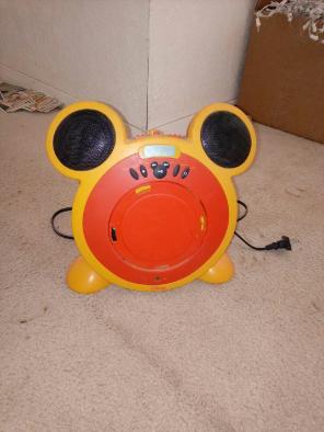 Yellow and black radio