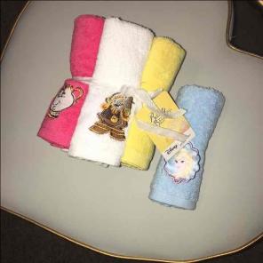 NWT thick wash cloths beauty & beast