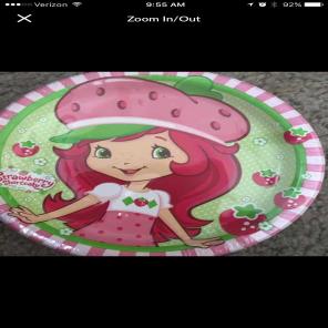 Strawberry Shortcake Party Plates