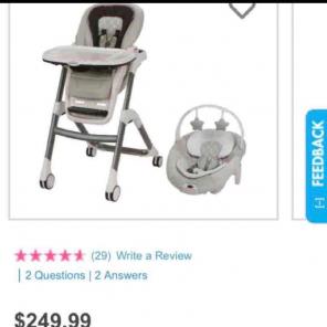 Graco Cheff High Chair Buldle on Hold