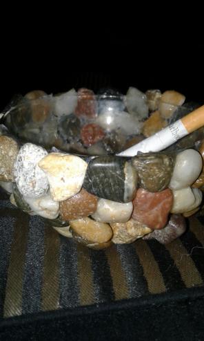 Stone decor Uniquely made ashtray