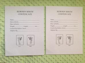 Reborn Birth Certificates!!
