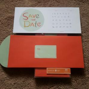 Box of 20 save the date invitations