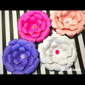 10 inch paper flower/Set of 4 Special