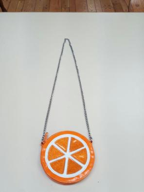 Orange kids purse