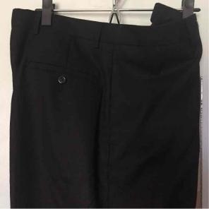 Blk DKNY Flat Front Dress Pant, 34/34
