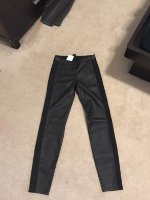 H&M faux leather pants - size 4