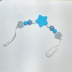 Silicone pacifier holder teething toy