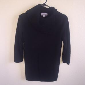 Black Tunic Style Sweater