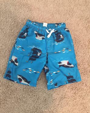 Gymboree Boys 8 Swim Trunks Pirate