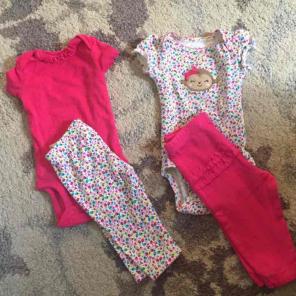 Baby girl 0-3 months outfits bundle!