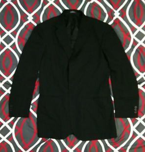 Black 3 Button Blazer Jacket