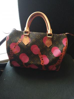 Speedy 30 real leather with matching wal