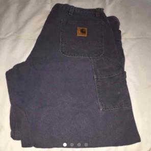 Carhartt Navy Blue Work Pants 44 x 30