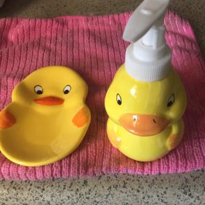 Rubber Ducky Soap Pump & Bar Soap Holder