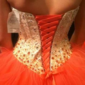 Prom dress size 4/6 with corset back